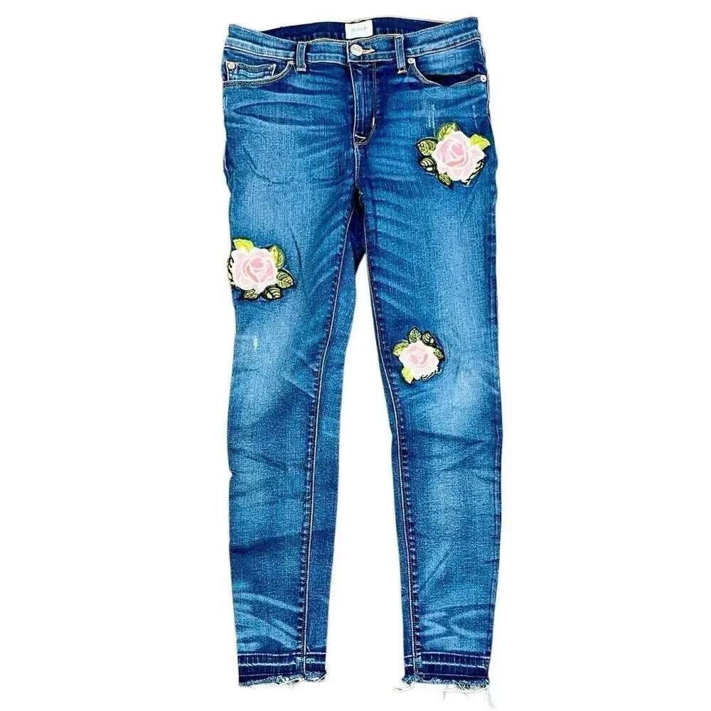 Hudson Nico Midrise Skinny Jean with Released Hem 28